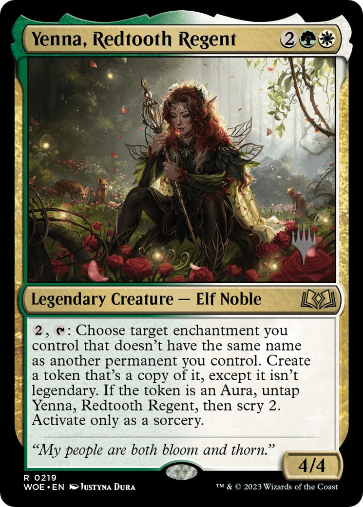 Yenna, Redtooth Regent (Promo Pack) [Wilds of Eldraine Promos] | Gear Gaming Bentonville