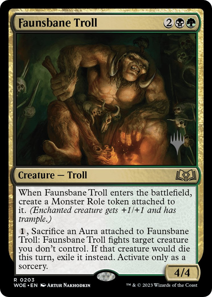 Faunsbane Troll (Promo Pack) [Wilds of Eldraine Promos] | Gear Gaming Bentonville