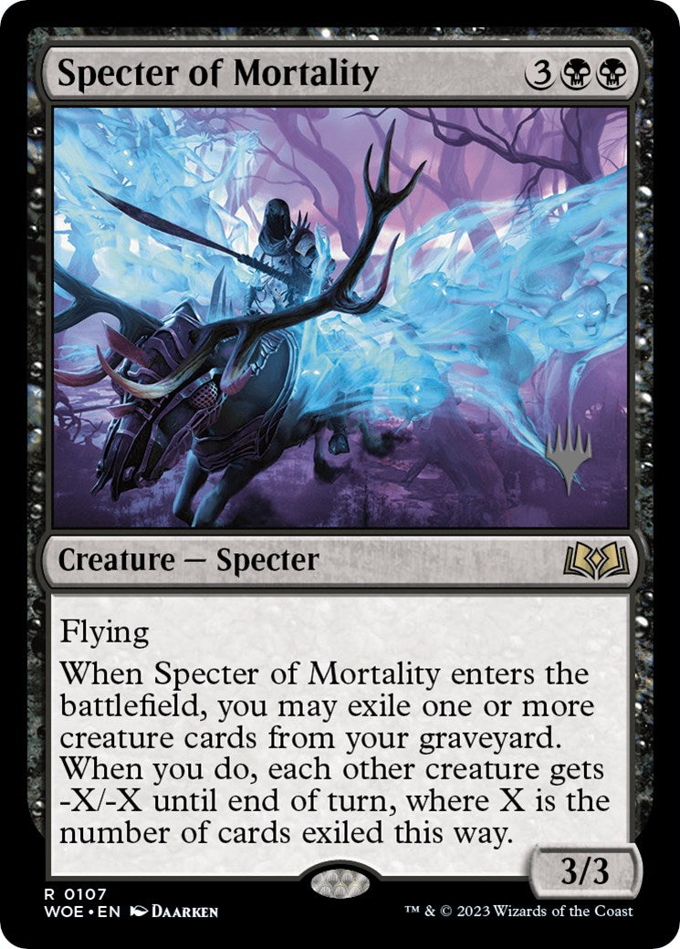 Specter of Mortality (Promo Pack) [Wilds of Eldraine Promos] | Gear Gaming Bentonville