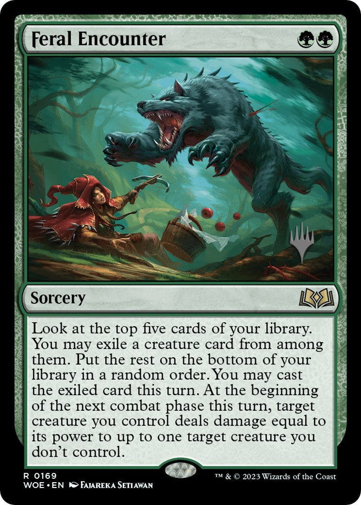 Feral Encounter (Promo Pack) [Wilds of Eldraine Promos] | Gear Gaming Bentonville