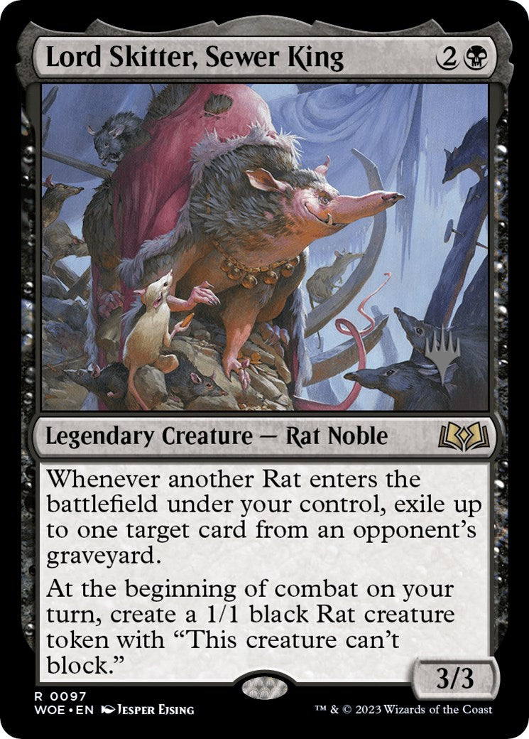 Lord Skitter, Sewer King (Promo Pack) [Wilds of Eldraine Promos] | Gear Gaming Bentonville