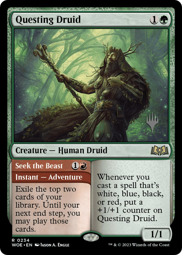 Questing Druid (Promo Pack) [Wilds of Eldraine Promos] | Gear Gaming Bentonville