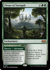 Virtue of Strength // Garenbrig Growth (Promo Pack) [Wilds of Eldraine Promos] | Gear Gaming Bentonville