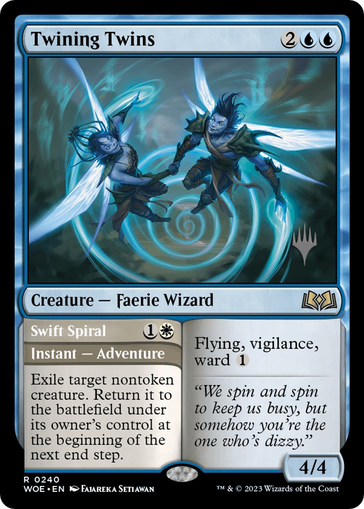 Twining Twins // Swift Spiral (Promo Pack) [Wilds of Eldraine Promos] | Gear Gaming Bentonville