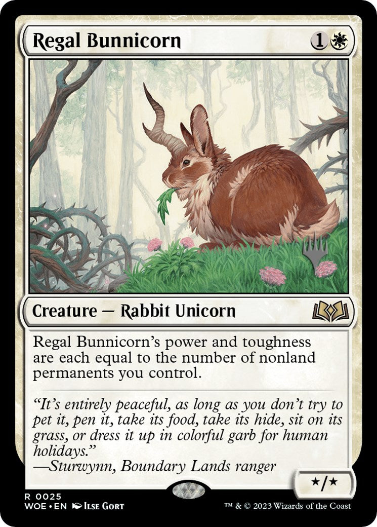 Regal Bunnicorn (Promo Pack) [Wilds of Eldraine Promos] | Gear Gaming Bentonville