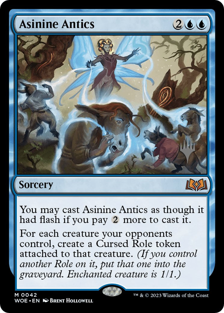 Asinine Antics (Promo Pack) [Wilds of Eldraine Promos] | Gear Gaming Bentonville