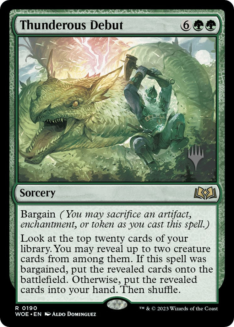 Thunderous Debut (Promo Pack) [Wilds of Eldraine Promos] | Gear Gaming Bentonville