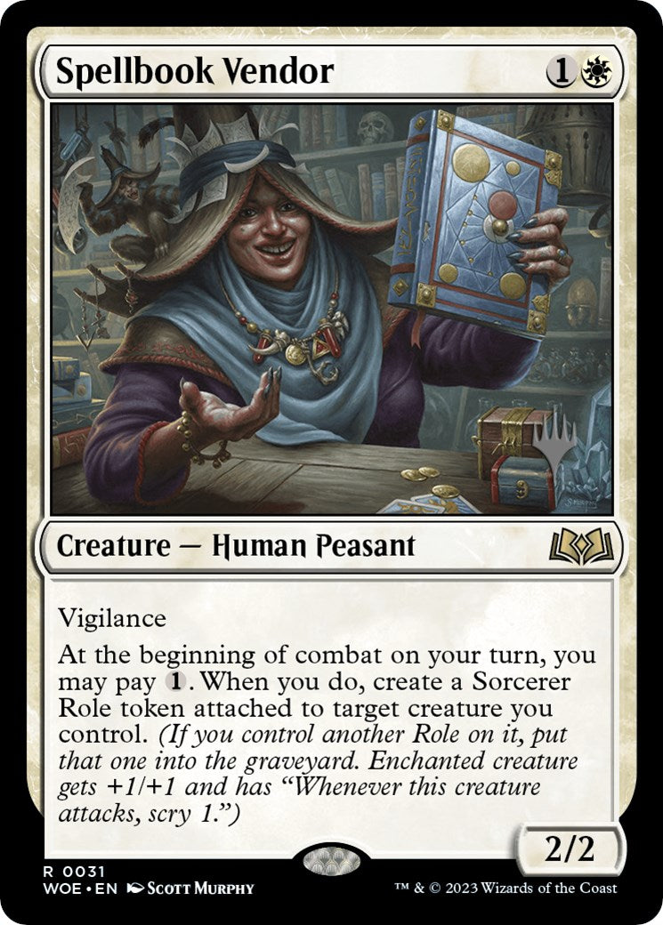 Spellbook Vendor (Promo Pack) [Wilds of Eldraine Promos] | Gear Gaming Bentonville