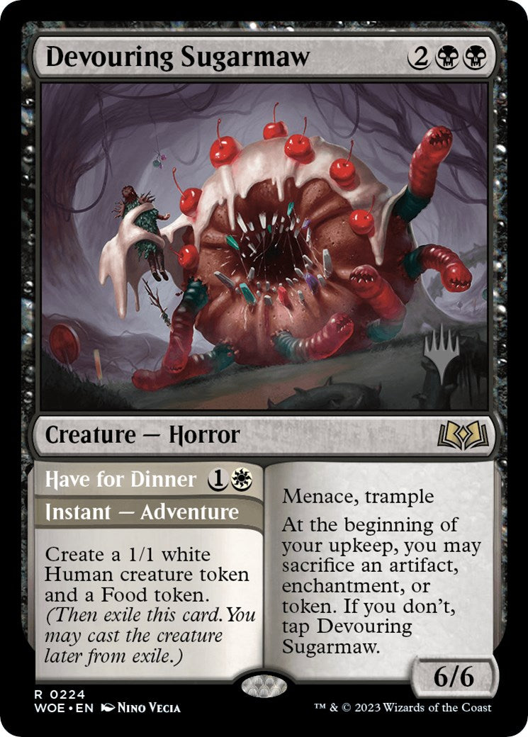 Devouring Sugarmaw // Have for Dinner(Promo Pack) [Wilds of Eldraine Promos] | Gear Gaming Bentonville