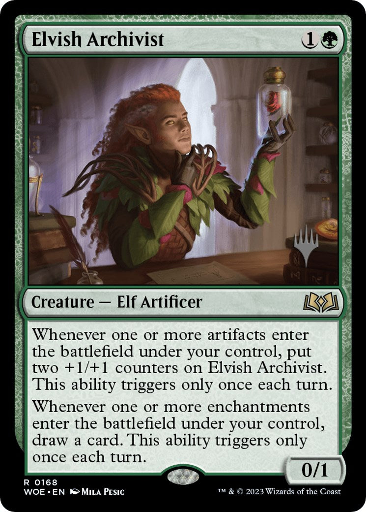 Elvish Archivist (Promo Pack) [Wilds of Eldraine Promos] | Gear Gaming Bentonville