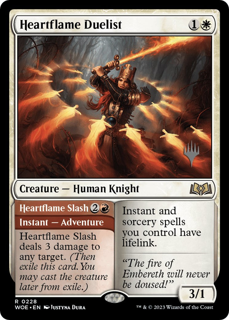 Heartflame Duelist // Heatflame Duelist (Promo Pack) [Wilds of Eldraine Promos] | Gear Gaming Bentonville