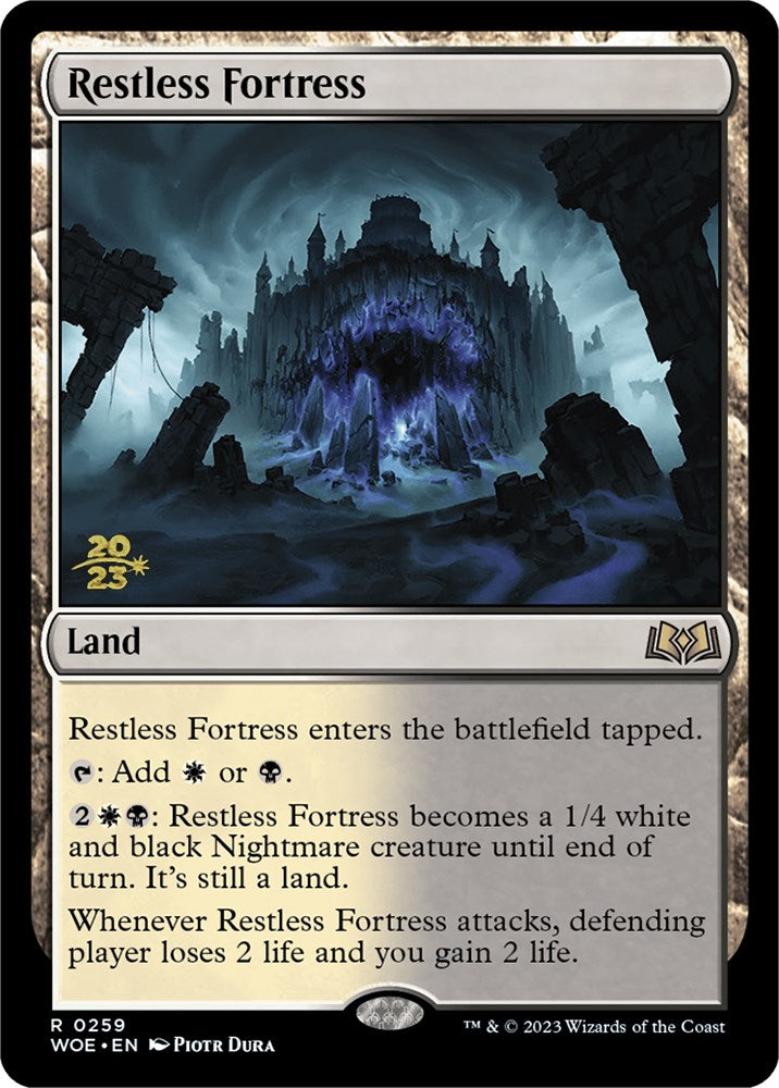 Restless Fortress [Wilds of Eldraine Prerelease Promos] | Gear Gaming Bentonville