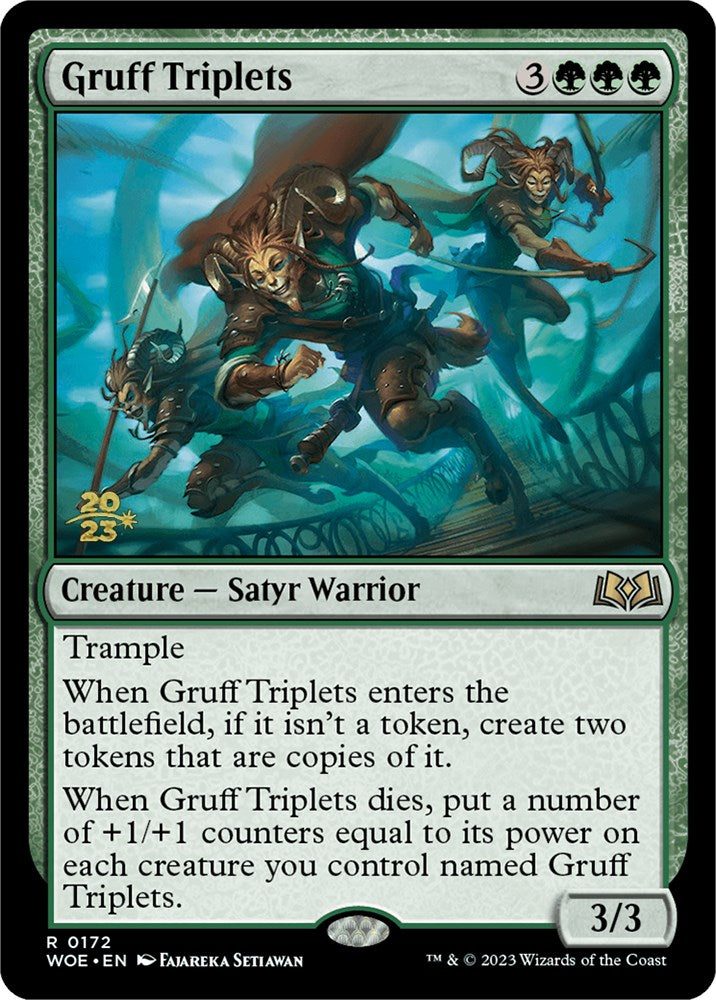 Gruff Triplets [Wilds of Eldraine Prerelease Promos] | Gear Gaming Bentonville