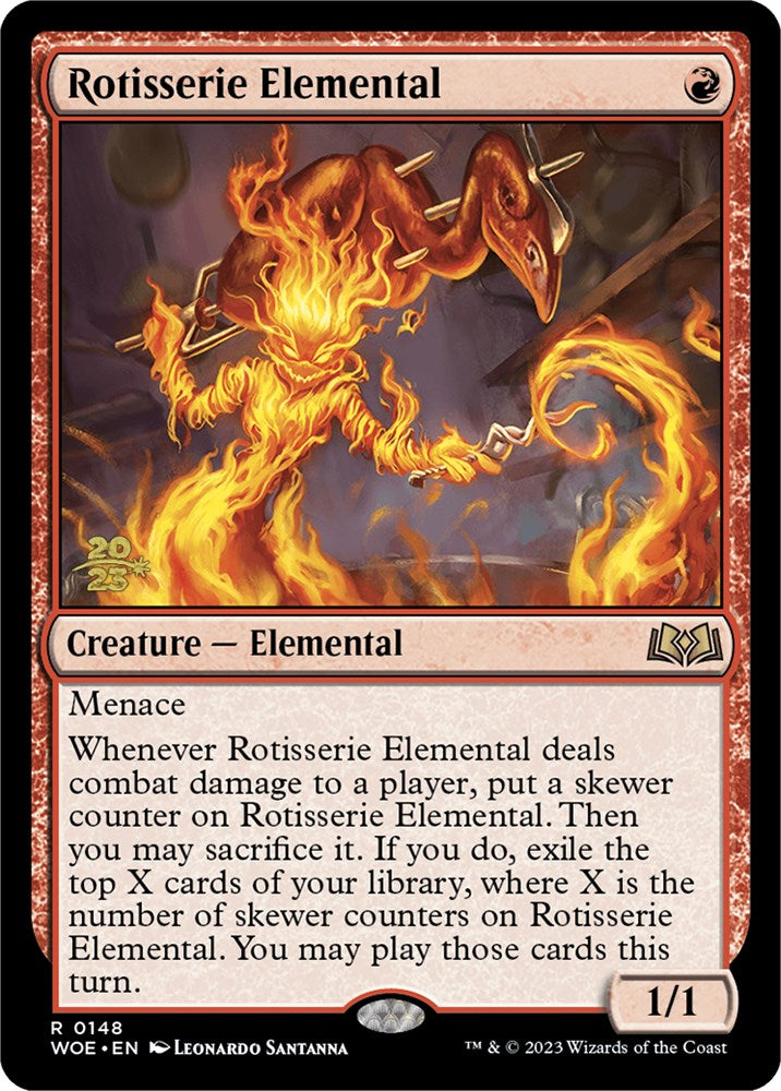 Rotisserie Elemental [Wilds of Eldraine Prerelease Promos] | Gear Gaming Bentonville