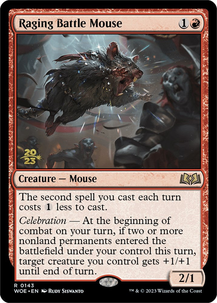 Raging Battle Mouse [Wilds of Eldraine Prerelease Promos] | Gear Gaming Bentonville