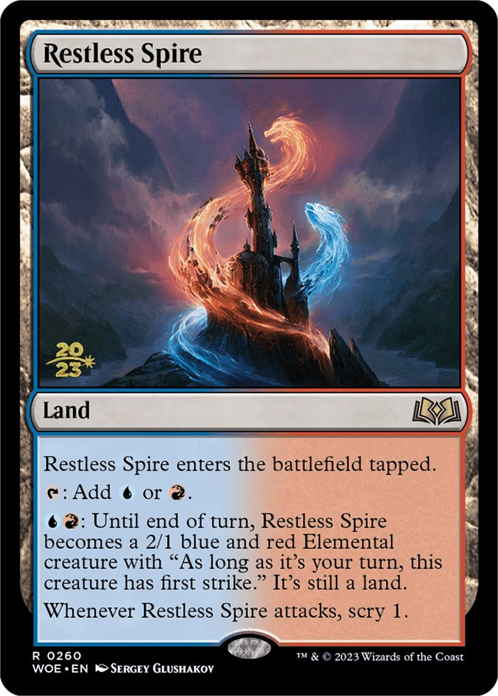 Restless Spire [Wilds of Eldraine Prerelease Promos] | Gear Gaming Bentonville