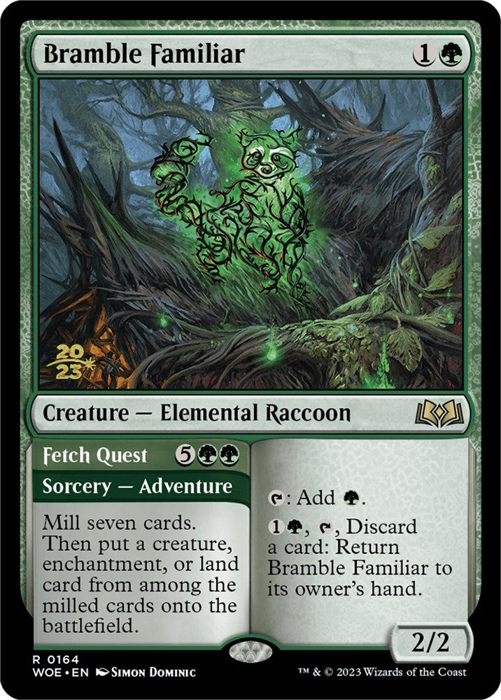 Bramble Familiar // Fetch Quest [Wilds of Eldraine Prerelease Promos] | Gear Gaming Bentonville