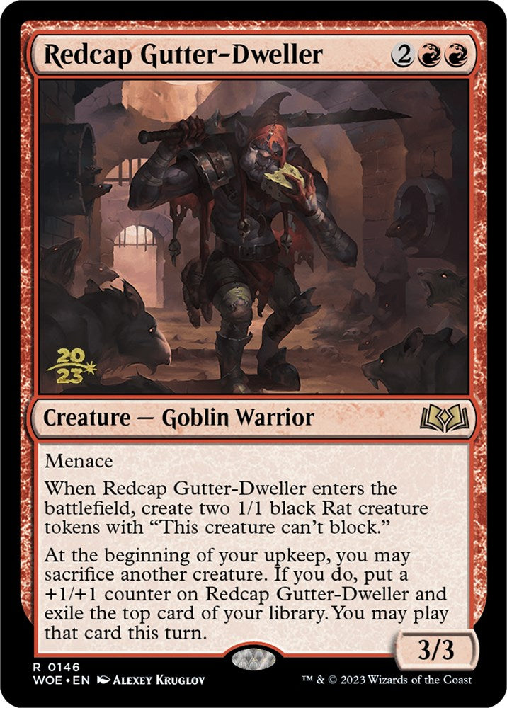 Redcap Gutter-Dweller [Wilds of Eldraine Prerelease Promos] | Gear Gaming Bentonville