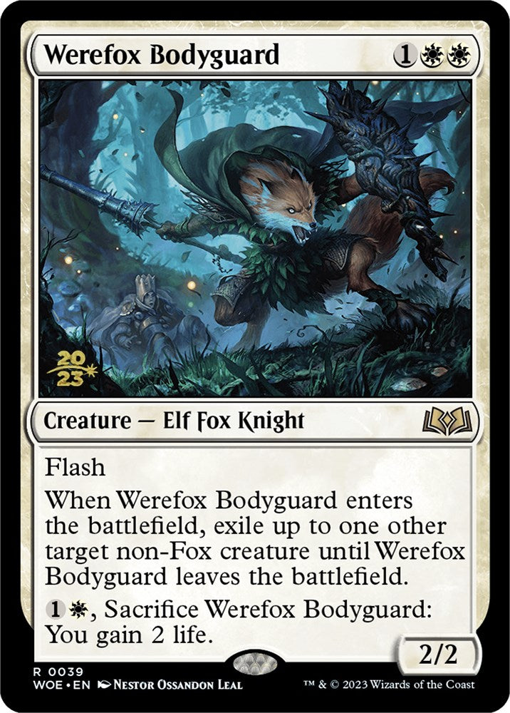 Werefox Bodyguard [Wilds of Eldraine Prerelease Promos] | Gear Gaming Bentonville