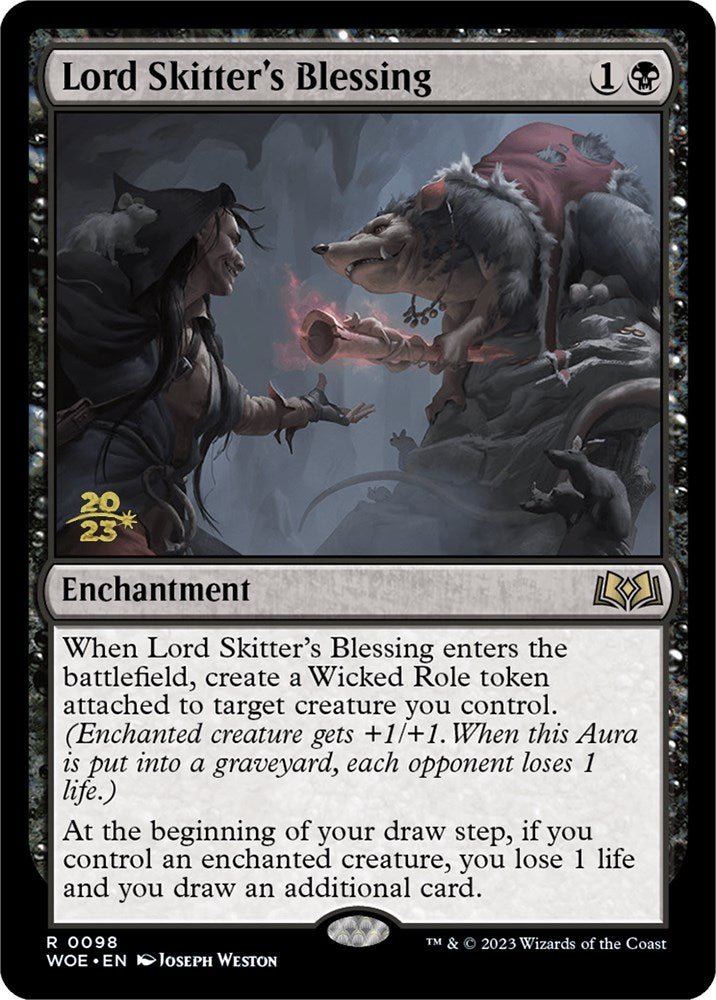 Lord Skitter's Blessing [Wilds of Eldraine Prerelease Promos] | Gear Gaming Bentonville