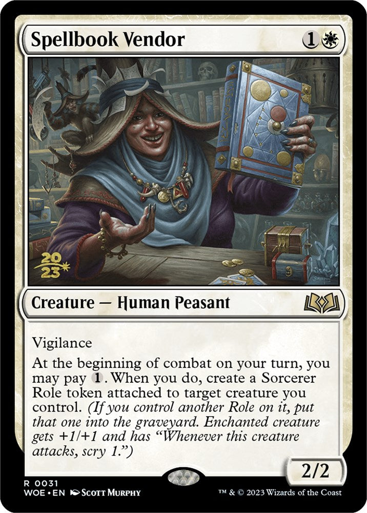 Spellbook Vendor [Wilds of Eldraine Prerelease Promos] | Gear Gaming Bentonville