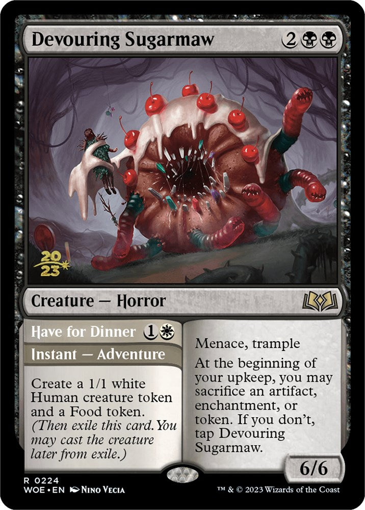 Devouring Sugarmaw // Have for Dinner [Wilds of Eldraine Prerelease Promos] | Gear Gaming Bentonville