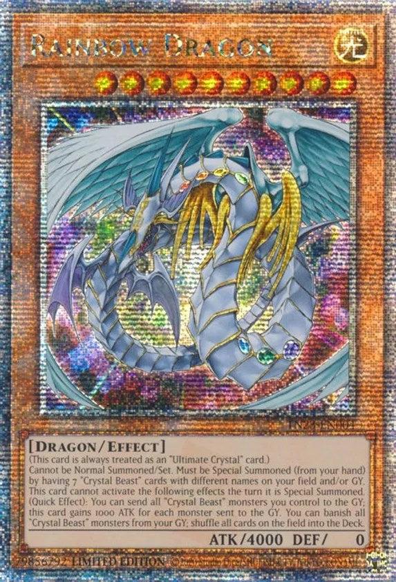 Rainbow Dragon [TN23-EN004] Quarter Century Secret Rare | Gear Gaming Bentonville