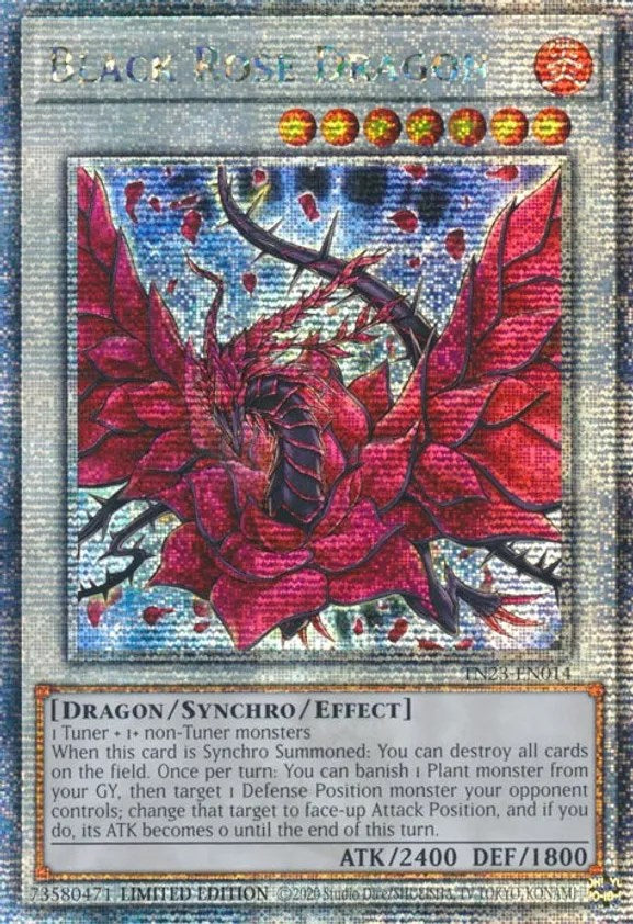 Black Rose Dragon [TN23-EN014] Quarter Century Secret Rare | Gear Gaming Bentonville