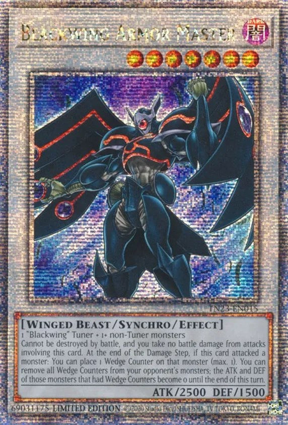 Blackwing Armor Master [TN23-EN015] Quarter Century Secret Rare | Gear Gaming Bentonville