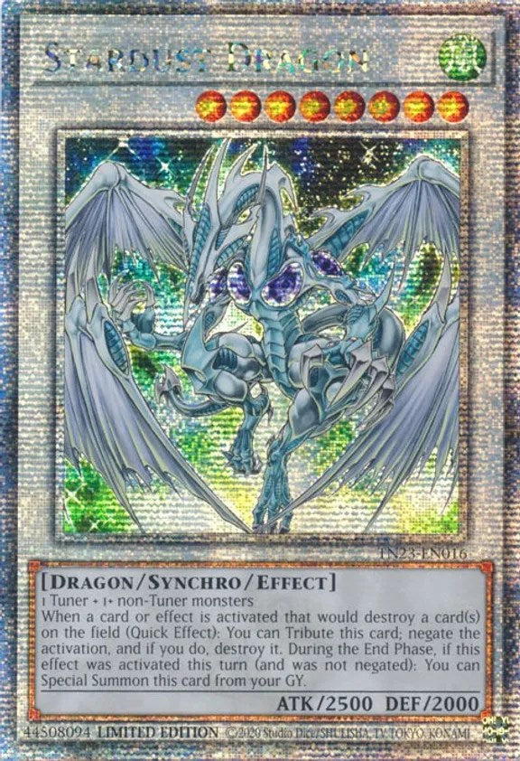 Stardust Dragon [TN23-EN016] Quarter Century Secret Rare | Gear Gaming Bentonville