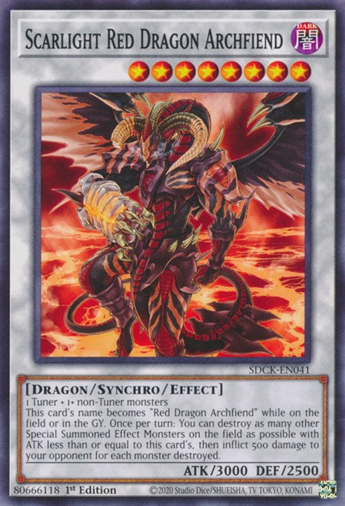 Scarlight Red Dragon Archfiend [SDCK-EN041] Common | Gear Gaming Bentonville