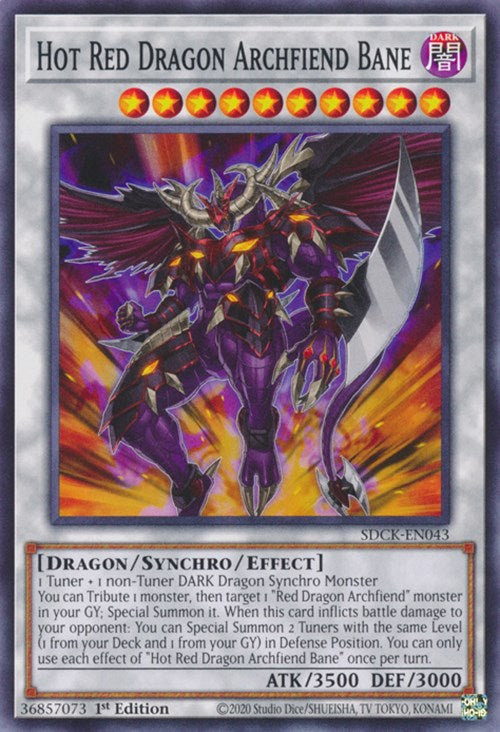 Hot Red Dragon Archfiend Bane [SDCK-EN043] Common | Gear Gaming Bentonville