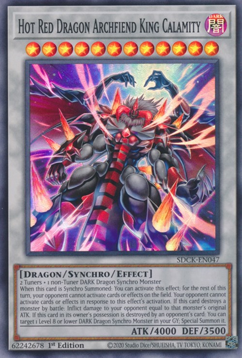 Hot Red Dragon Archfiend King Calamity [SDCK-EN047] Super Rare | Gear Gaming Bentonville