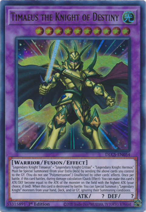 Timaeus the Knight of Destiny [DLCS-EN054] Ultra Rare | Gear Gaming Bentonville