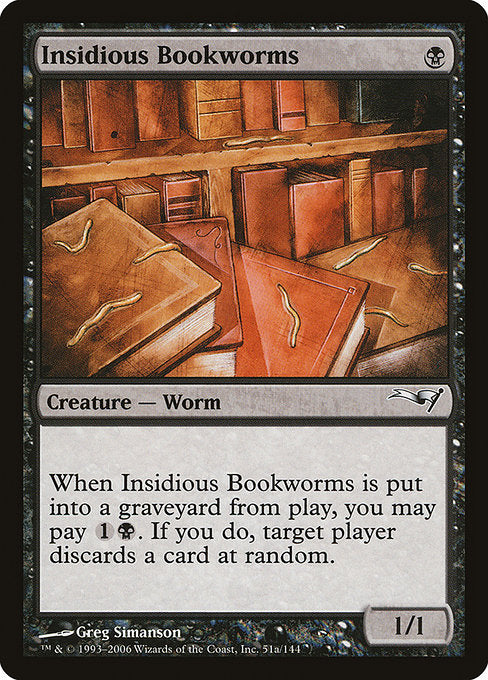 Insidious Bookworms (Version 2) [Coldsnap Theme Deck Reprints] | Gear Gaming Bentonville