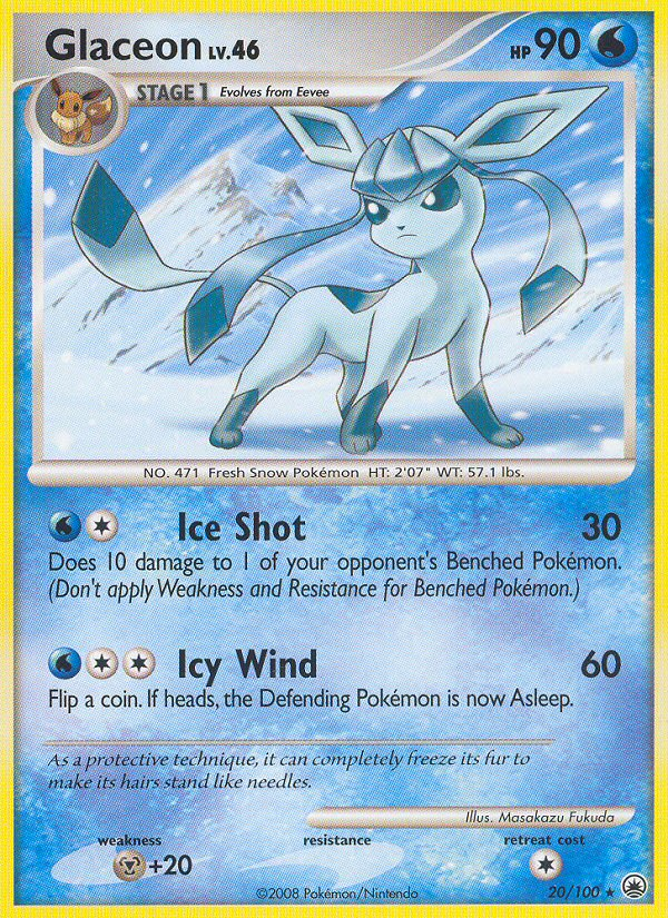 Glaceon (20/100) [Diamond & Pearl: Majestic Dawn] | Gear Gaming Bentonville