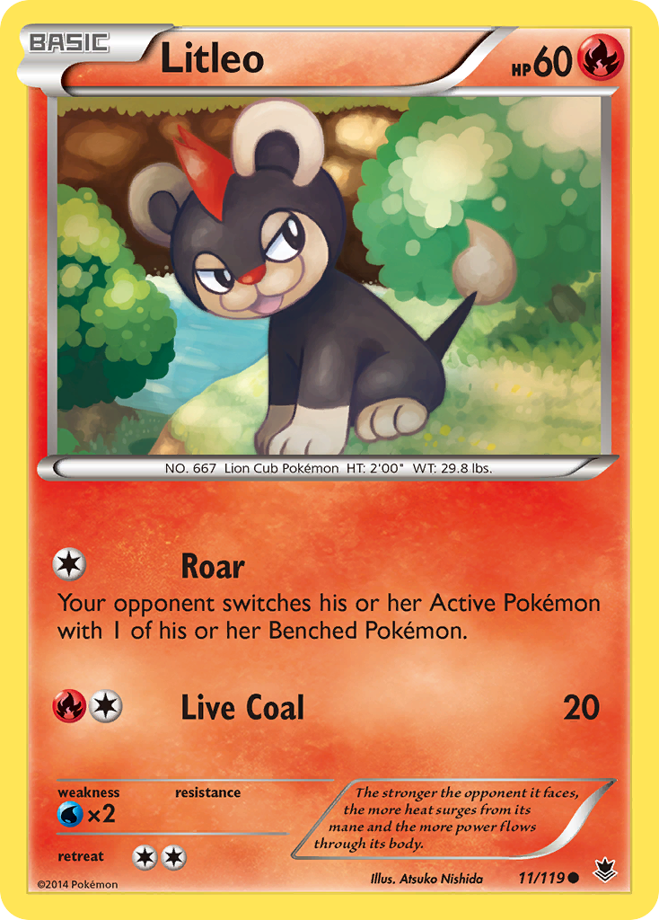 Litleo (11/119) [XY: Phantom Forces] | Gear Gaming Bentonville