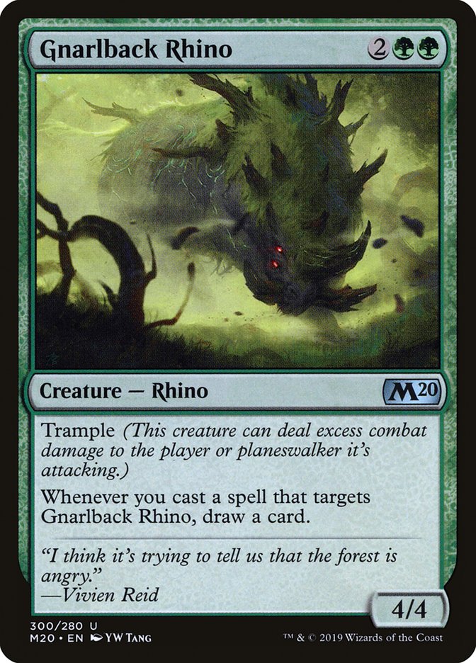 Gnarlback Rhino [Core Set 2020] | Gear Gaming Bentonville