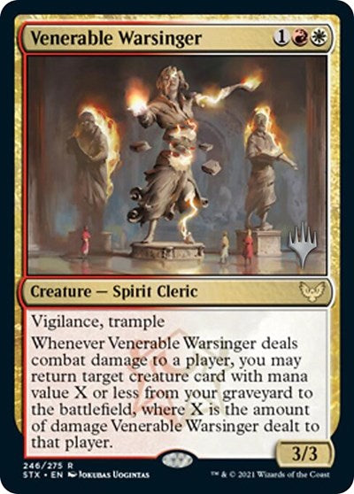 Venerable Warsinger (Promo Pack) [Strixhaven: School of Mages Promos] | Gear Gaming Bentonville