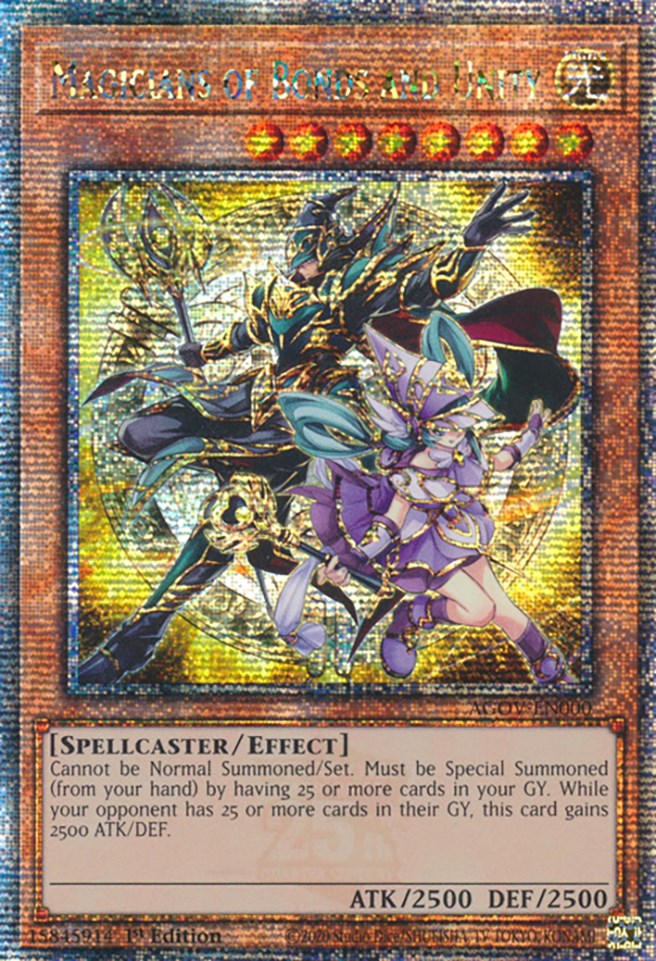 Magicians of Bonds and Unity (Quarter Century Secret Rare) [AGOV-EN000] Quarter Century Secret Rare | Gear Gaming Bentonville