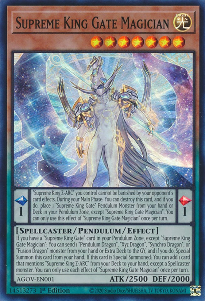 Supreme King Gate Magician [AGOV-EN001] Super Rare | Gear Gaming Bentonville