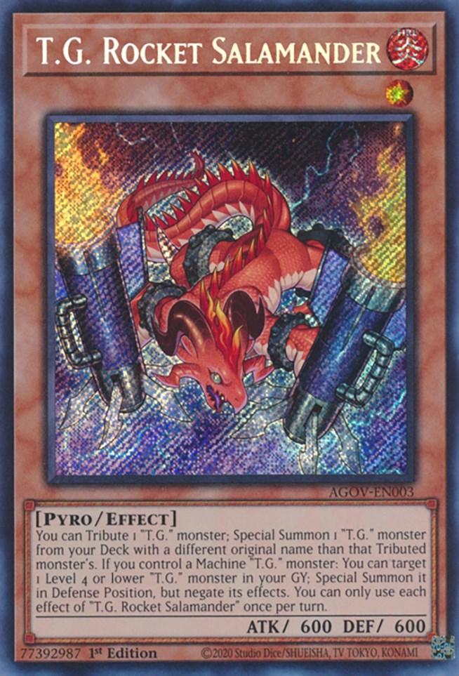 T.G. Rocket Salamander [AGOV-EN003] Secret Rare | Gear Gaming Bentonville