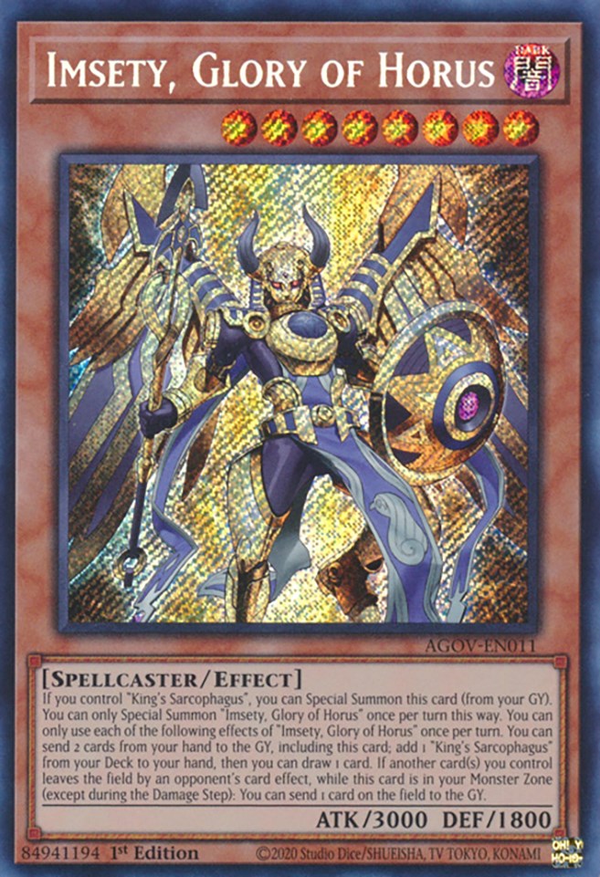 Imsety, Glory of Horus [AGOV-EN011] Secret Rare | Gear Gaming Bentonville