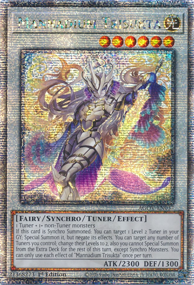 Mannadium Trisukta (Quarter Century Secret Rare) [AGOV-EN037] Quarter Century Secret Rare | Gear Gaming Bentonville