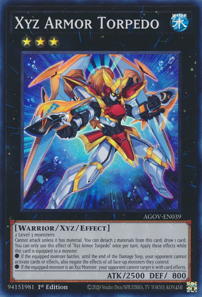 Xyz Armor Torpedo [AGOV-EN039] Super Rare | Gear Gaming Bentonville