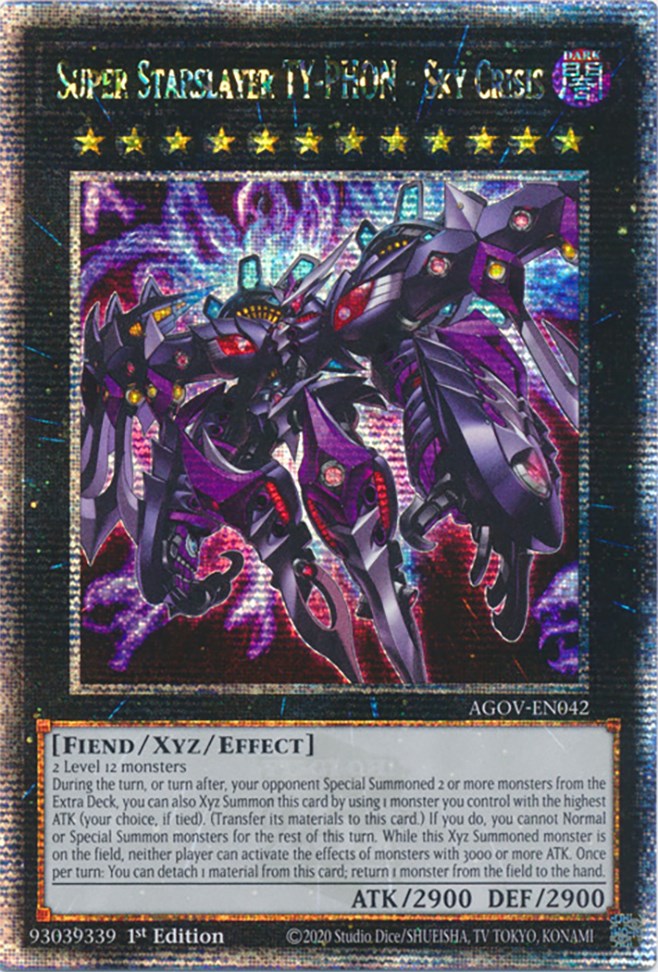 Super Starslayer TY-PHON - Sky Crisis (Quarter Century Secret Rare) [AGOV-EN042] Quarter Century Secret Rare | Gear Gaming Bentonville