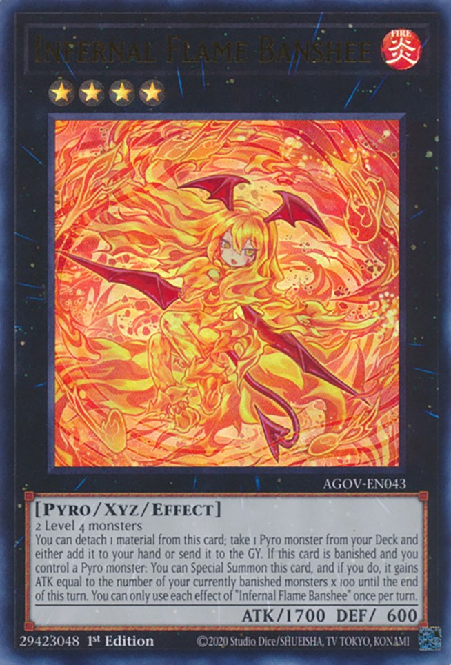 Infernal Flame Banshee [AGOV-EN043] Ultra Rare | Gear Gaming Bentonville