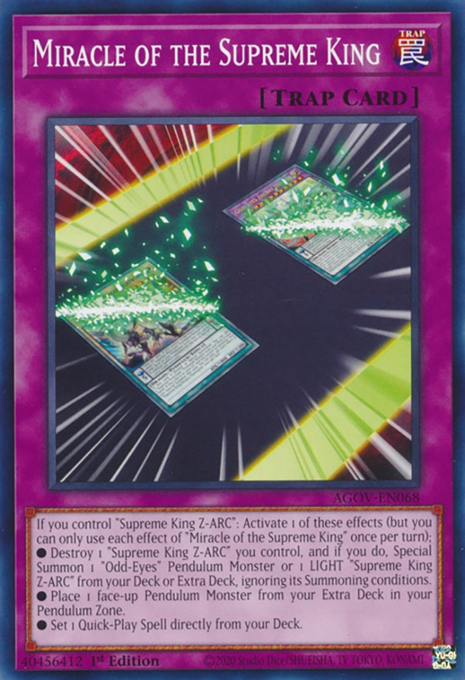 Miracle of the Supreme King [AGOV-EN068] Common | Gear Gaming Bentonville