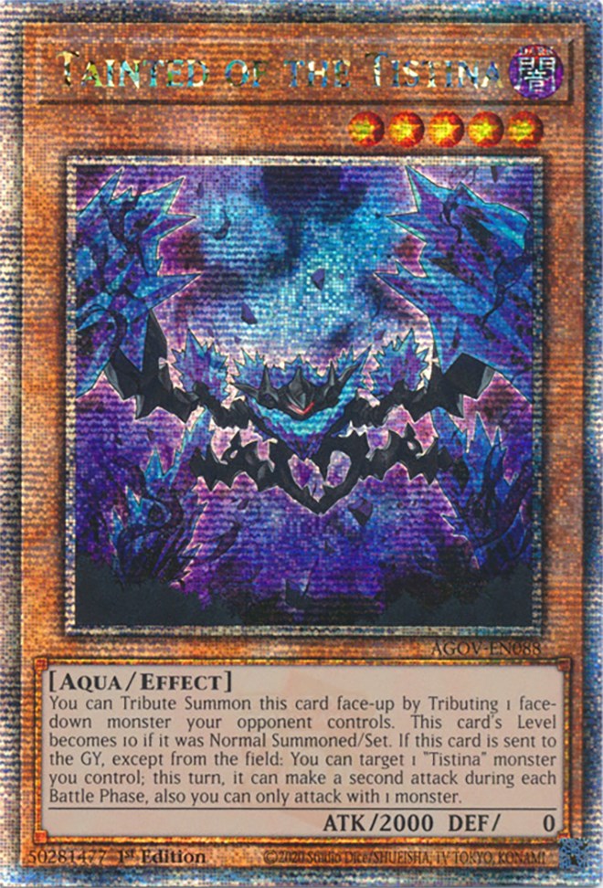 Tainted of the Tistina (Quarter Century Secret Rare) [AGOV-EN088] Quarter Century Secret Rare | Gear Gaming Bentonville