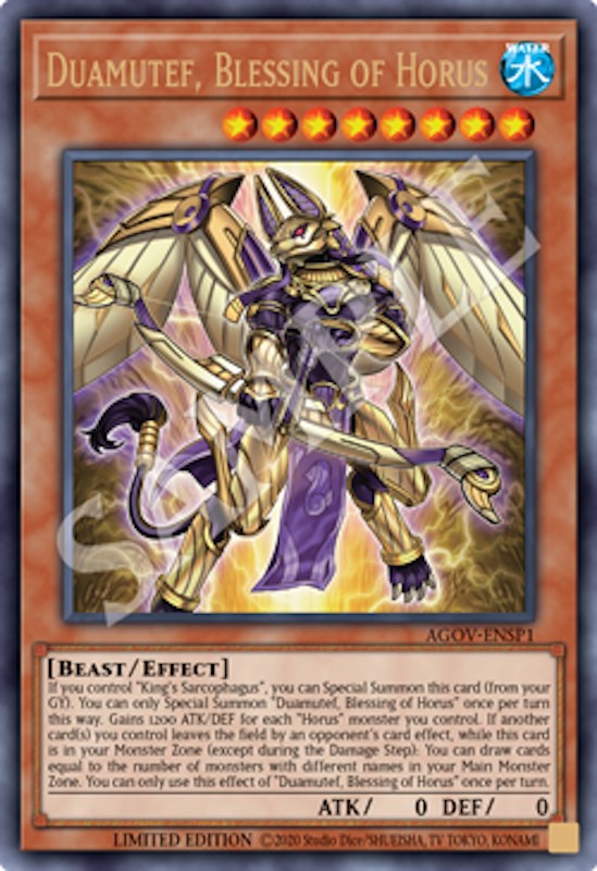 Duamutef, Blessing of Horus (AGOV-ENSP1) [AGOV-ENSP1] Ultra Rare | Gear Gaming Bentonville